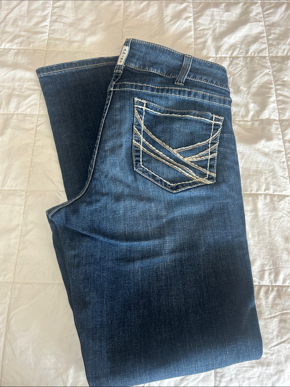 Woman’s Dark Blue Stretch Denim Jeans